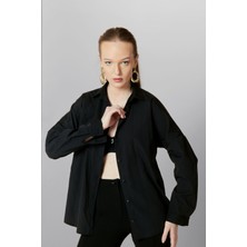 Hakke Oversize Uzun Patsız Basic Gömlek