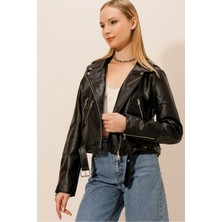 Hakke 3 Fermuar Deri Ceket