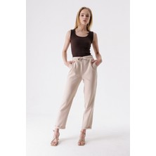 Hakke Paça Katlı Ip Bağçık Pantolon