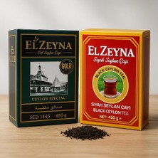 El Zeyna Ceylon Çay 450 gr 2'li Paket – Yumuşak ve Sert Içim Seçenekleriyle Saf Seylan Çayı
