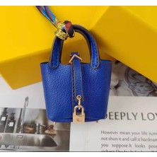 Mini Çanta Kolye Araba Iç Dikiz Aynası Dekorasyon High-End Deri Kulaklık Çantası Bozuk Para Cüzdanı Çok Fonksiyonlu Çanta Süsü Pink