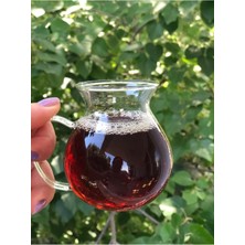 2'li Turuncu Borosilikat Cam Bardak Seti, 200 Ml, Kulplu, Şık ve Dayanıklı Tasarım