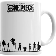 One Piece Korsanlar Temalı Porselen Kupa Bardak, Şık ve Kullanışlı Tasarım