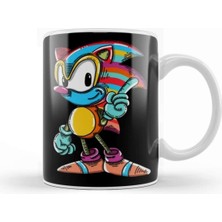 Renkli Sonic Porselen Kupa Bardak - Şık ve Kullanışlı Tasarım