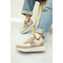 Fast Step Hakiki Deri Kürklü  Kadın Casual Ayakkabı 136KZA910