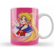 Sevimli Sailor Moon Tasarımlı Porselen Kupa Bardak, Şık ve Kullanışlı Hediye Seçeneği