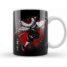 Kırmızı Parlak Porselen Kupa Bardak, Şık ve Zarif Tasarım