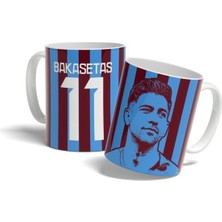 Bordo Baskılı Seramik Kupa Bardak, Şık ve Dayanıklı Tasarım