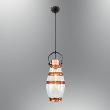 Beyaz Tekli Camlı Sarkıt Aydınlatma, Modern ve Şık Tasarım