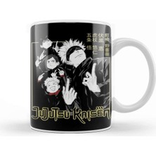 Jujutsu Kaisen Temalı Porselen Kupa Bardak, Beyaz Tasarım