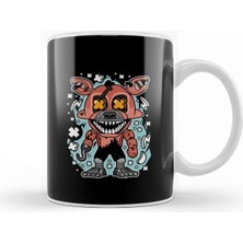 Foxy Pop Art Porselen Kupa Bardak, Renkli ve Şık Tasarım