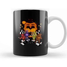 Beyaz Neon Fnaf Kupa Bardak Porselen, Şık ve Dayanıklı Tasarım