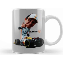 Lando Norris Temalı Porselen Kupa Bardak Beyaz, Şık ve Dayanıklı Tasarım
