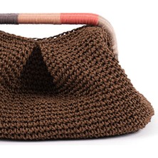 Renkli Saplı El Örgüsü Clutch Çanta S25CNT012