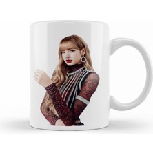 Lisa Blackpink Tasarımlı Porselen Kupa Bardak, Şık ve Renkli Tasarım