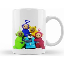 Sevimli Teletubbies Tasarımlı Porselen Kupa Bardak