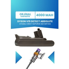 Dyson V15 Detect Absolute Uyumlu (Standart Kapasite) 25.2V 4000MAH Pil Dikey Süpürge Bataryası