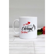 Tatlı Edebiyat Öğretmeni Temalı Beyaz Kupa Bardak, Şık ve Kaliteli Tasarım