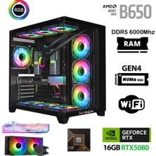 Xaser Velox X230 Ryzen 7 9700X 64GB Ddr5 Ram 2tb M.2 Nvme SSD 16GB RTX5080 Oyuncu Tavsiye Sistem