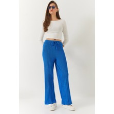 Shade Kadın Beli Lastikli Fitilli Palazzo Pantolon