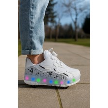 Kaykaylı Çocuk Işıklı Ayakkabı - Işıklı Patenli Kaykay Ayakkabı - Kaykay Ayakkabı