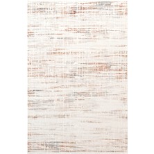 Icon IC009R Krem Renkli Modern Desenli Akrilik Pamuk Tabanlı Tozu Az 4 Mevsim Salon Halısı