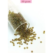 Dökme Cam Kum Boncuk (8/0) 3 mm - 60 Gram - Yeşil Siyah - BNC223