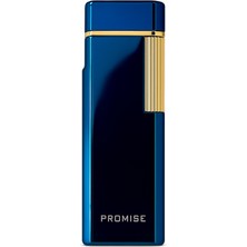 Promise Twiggy Mavi Gold Metal Soft Flame Çakmak