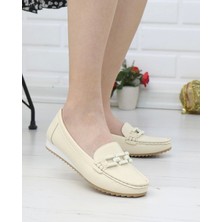 Kadın Marci Beyaz Geniş Bantlı (12 cm ) Platform Topuklu Terlik 1001