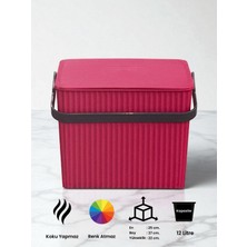 Rainbow Pembe Kare Kova Piknik Sepeti Temizlik Kovası
