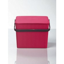 Rainbow Pembe Kare Kova Piknik Sepeti Temizlik Kovası