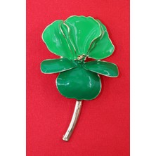 Keeba Nadide bir rüya Orkide çiçeği broş gold dallı yeşil orkideli çiçekli kadın yaka iğnesi