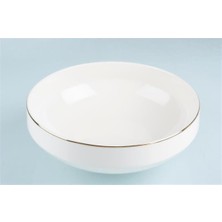 Beyaz Modern Salata Kasesi, Şık ve Kullanışlı Mutfak Aksesuarı