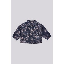 GB Baby Bg Store Kız Bebek Denim Ceket Desenli Kısa Kol Özellikleriyle Şık ve Rahat Model
