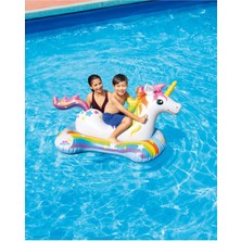 Rüya Gibi Unicorn At Şişme Deniz ve Havuz Binici 163X86 cm