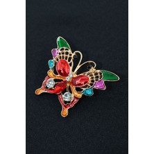 Keeba Kendi güzelliğini keşfet Kelebek broş Pırlanta taşlı kadın yaka iğnesi