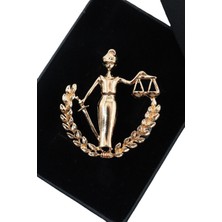 Keeba Hukukun ışıltısı Adalet tanrıçası broş gold renk unisex erkek kadın yaka iğnesi