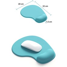 Sonictouch Bilek Destekli Mavi Damla Tipi Pürüzsüz Yüzey Dikişsiz Gamer Oyuncu Mouse Pad 20X22CM