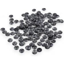 Serhat Aksesuar ve El İşçiliği Mat Siyah 10 mm Pirinç Pul Payet Ortadan Delikli (30 gr 105 Adet)
