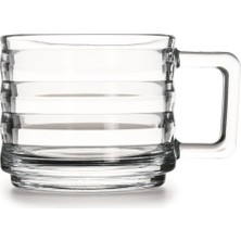 Turuncu 6'lı Cam Kupa Seti 250CC, Şık ve Kullanışlı Içecek Kabı