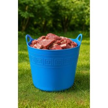 Esnek ve Dayanaklı Çamaşır Kovası 42 Lt + Poşetlik, Mavi Renk