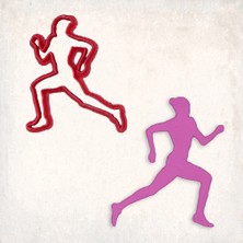 Kadın Koşucu Kurabiye Kalıbı Şekillendirici Kopat