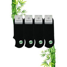 Dayco Bambu Erkek Sneakers Görünmez Spor Siyah Çorap