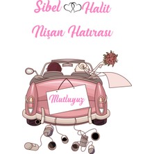 Nişan Magnet Büyük Boy 6,5x9,5 cm 16 Adet Gelecek