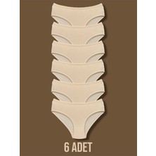 Yüksek Kalite Penye Kadın Bikini Külot 6'lı