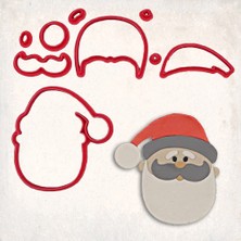 Noel Baba Detay Kurabiye Kalıp Seti 7’li