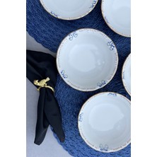 Bej Porselen Çorba Kasesi Seti 6 Kişilik 14 cm Sunum ve Servis Takımı