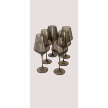 Füme ve Siyah Renkli Kahve, Meşrubat ve Su Bardağı Takımı, Şık ve Kullanışlı Set