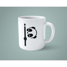 I Harfi Panda Alfabe Baskılı Beyaz Kupa Bardak, Şık ve Kullanışlı Bir Tercih.