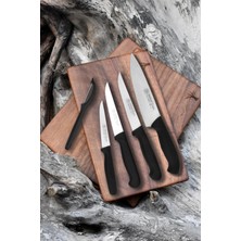 5 Parça Siyah Günlük Kullanım Mutfak Bıçak Seti